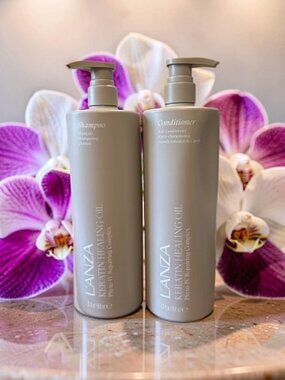 L'anza Keratin Healing Oil Shampoo Conditioner 33.8 oz